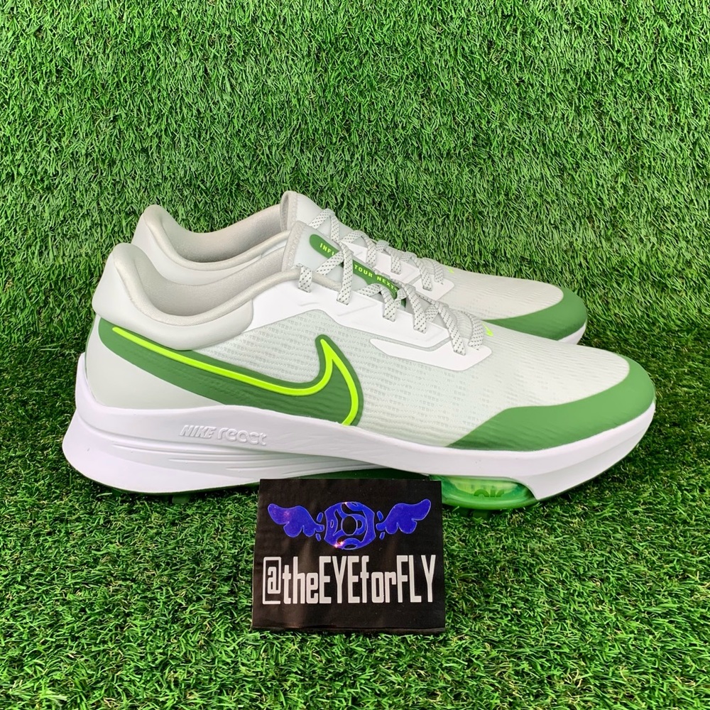 NEW Nike Air Zoom Infinity Tour Next% Golf Shoes White Green Volt
